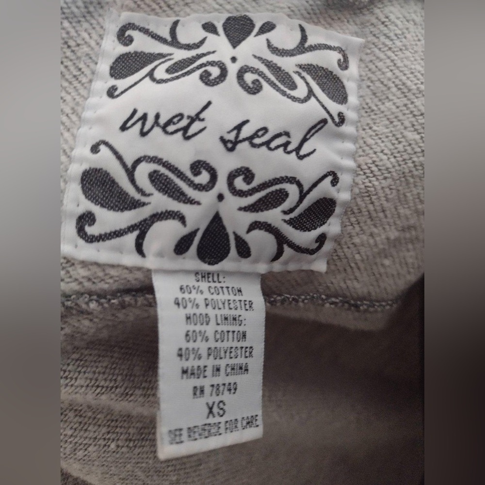 Wet Seal Gray Double-Breasted Pea Coat – Size XS - Picture 5 of 9